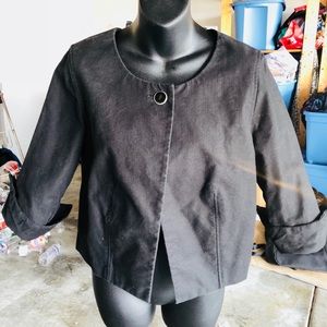 Black jacket  slit sleeves